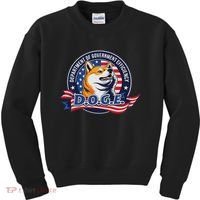 Doge D.O.G.E. Department Of Government Efficiency Kids Sweatshirt thumb 0