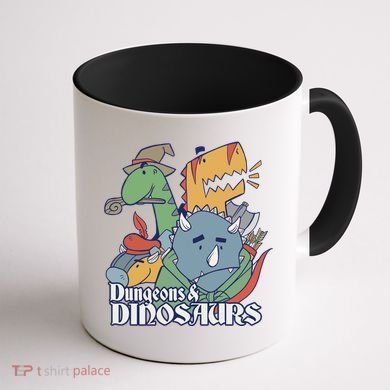 Dungeons & Dinosaurs Coffee Mug back