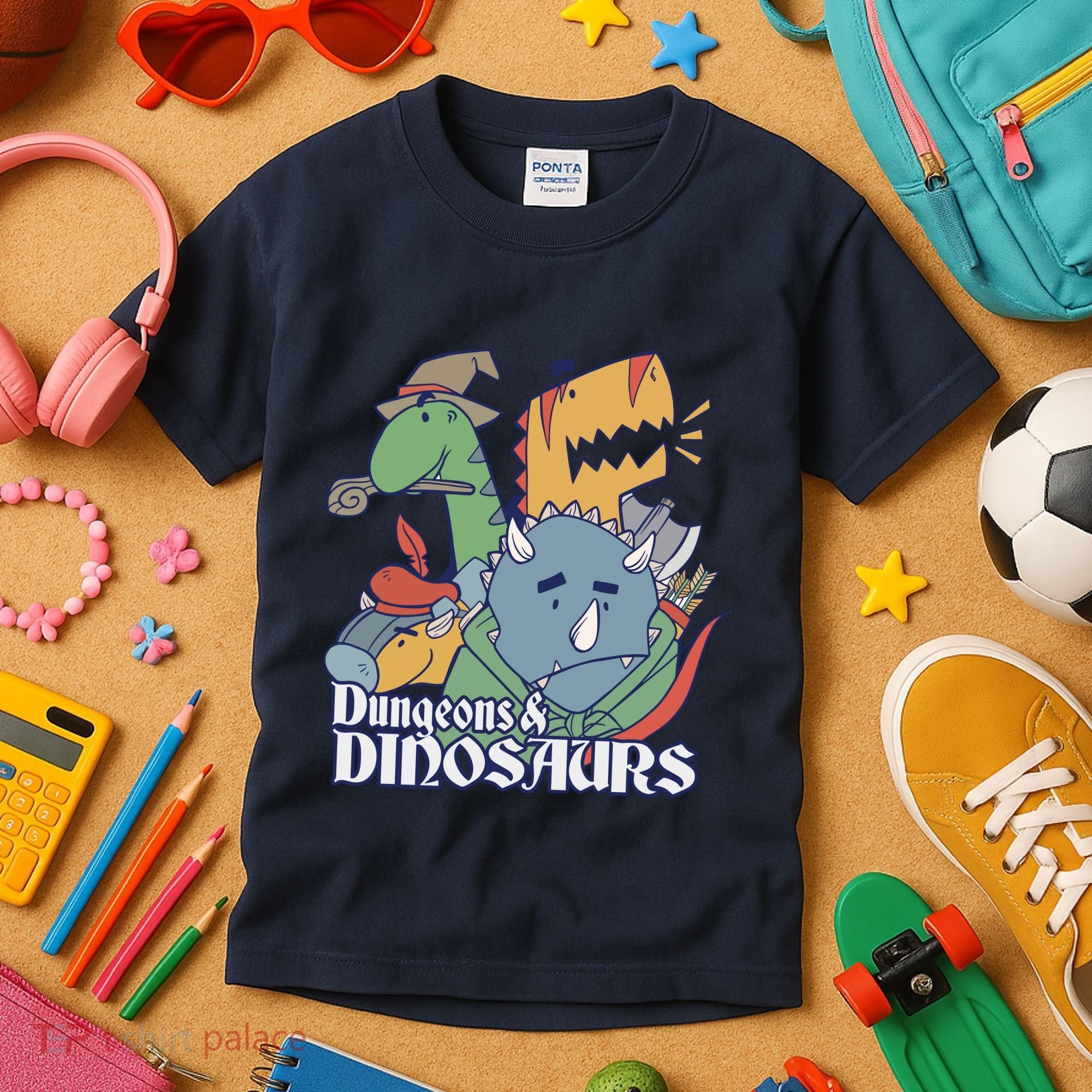 Dungeons & Dinosaurs Kids T-Shirt