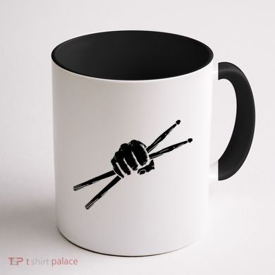Drumsticks Drummer Drumset Drums Gift Coffee Mug back