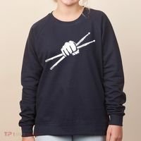 Drumsticks Drummer Drumset Drums Gift Women's Sweatshirt thumb 0