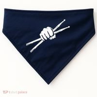 Drumsticks Drummer Drumset Drums Gift USA-Made Doggie Bandana thumb 0