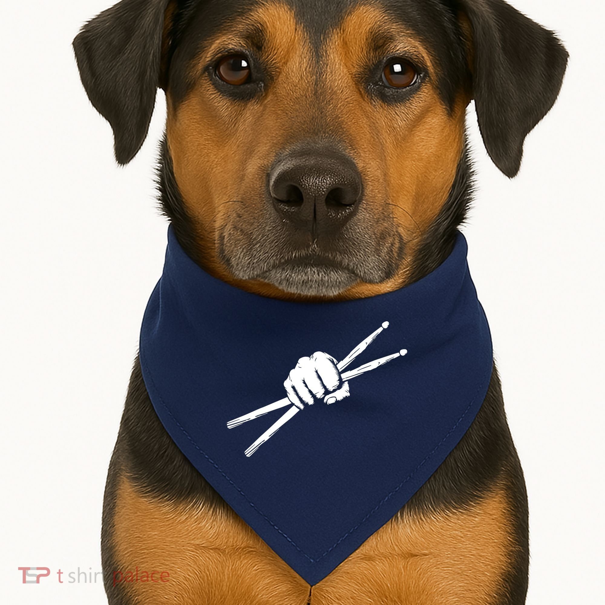 Drumsticks Drummer Drumset Drums Gift USA-Made Doggie Bandana