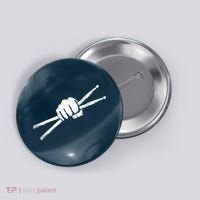 Drumsticks Drummer Drumset Drums Gift Button thumb 0