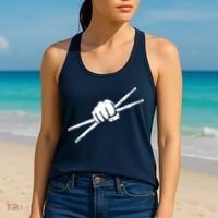 Drumsticks Drummer Drumset Drums Gift Women's Tank Top thumb 2