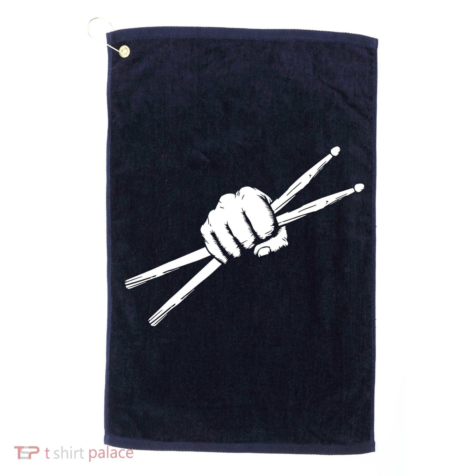 Drumsticks Drummer Drumset Drums Gift Golf Towel