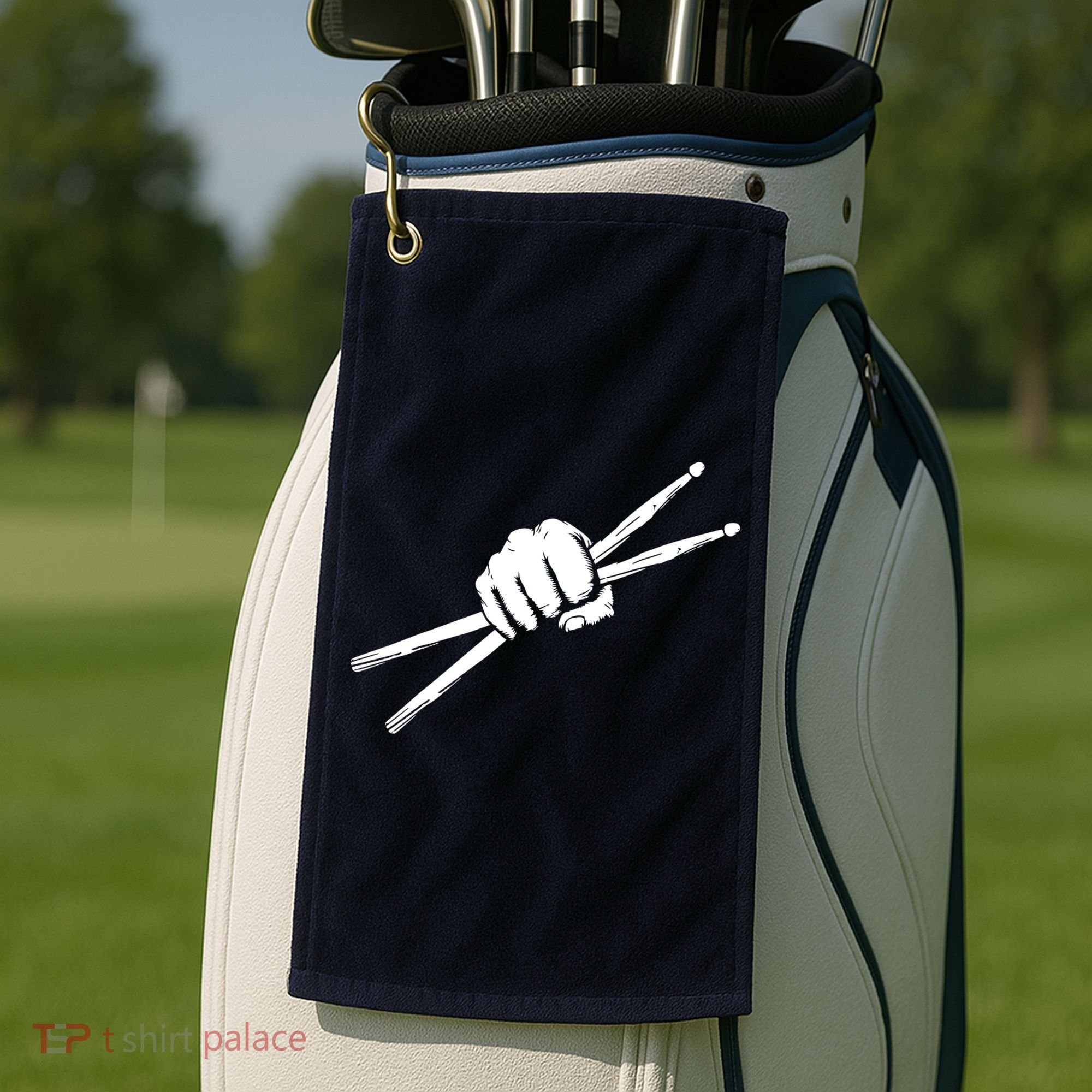 Drumsticks Drummer Drumset Drums Gift Golf Towel