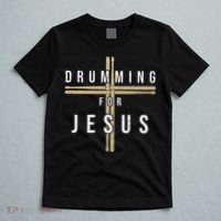 Drummer Drumming Drums Percussion I Jesus Christian Church T-Shirt thumb 5