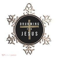 Drummer Drumming Drums Percussion I Jesus Christian Church Ornament thumb 0