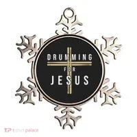 Drummer Drumming Drums Percussion I Jesus Christian Church Ornament thumb 0