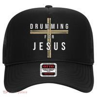 Drummer Drumming Drums Percussion I Jesus Christian Church Hat thumb 0