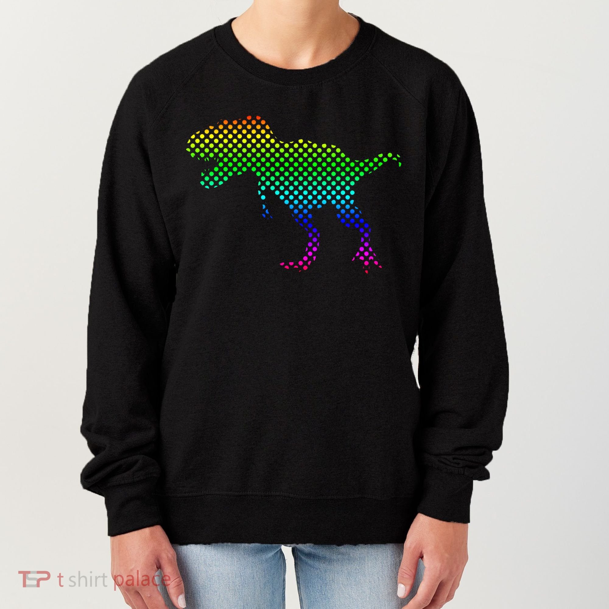 Dot Day Dinosaur TRex Women's Sweatshirt