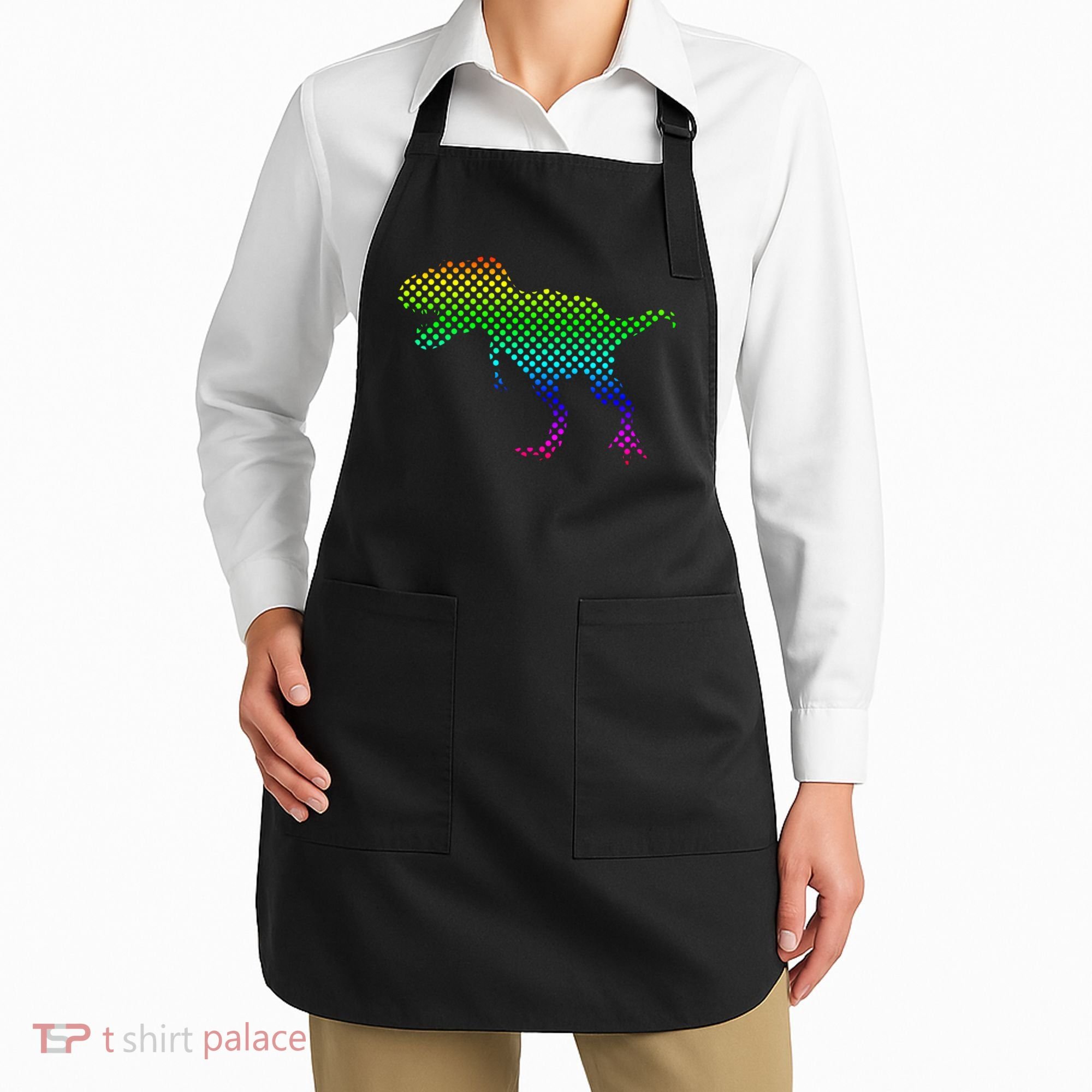 Dot Day Dinosaur TRex Apron