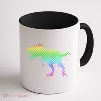 Dot Day Dinosaur TRex Coffee Mug thumb 1