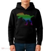 Dot Day Dinosaur TRex Kids Hoodie thumb 4
