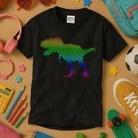 Dot Day Dinosaur TRex Kids T-Shirt thumb 3