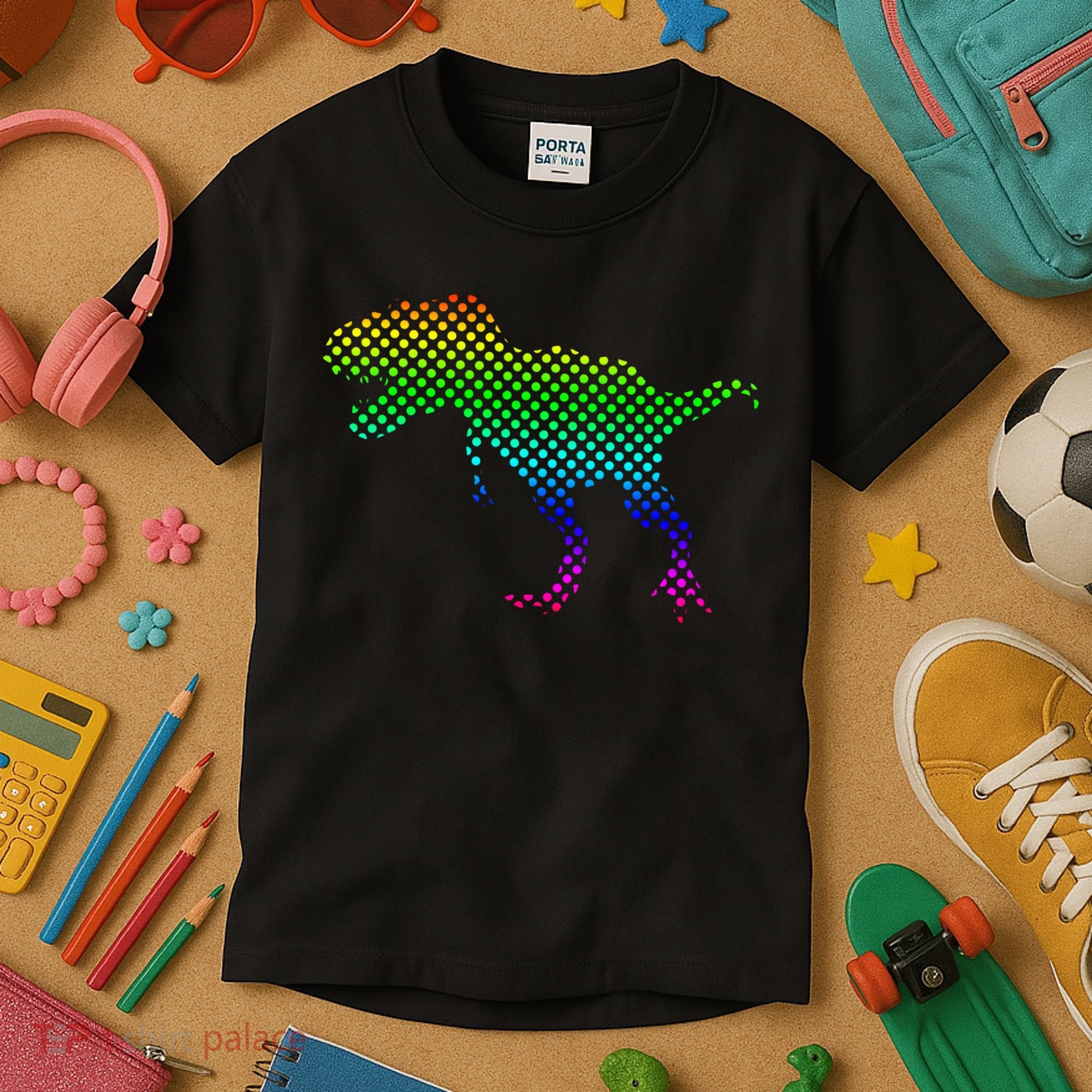 Dot Day Dinosaur TRex Kids T-Shirt