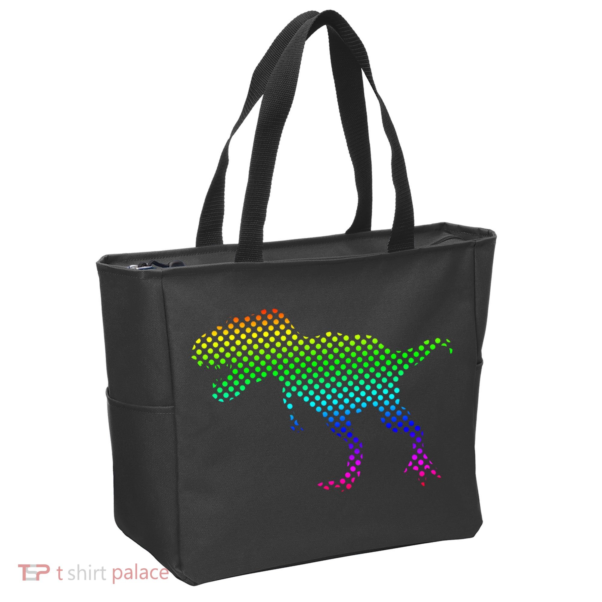 Dot Day Dinosaur TRex Tote Bag