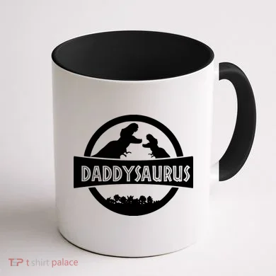 Daddy Dinosaur Daddysaurus Coffee Mug back