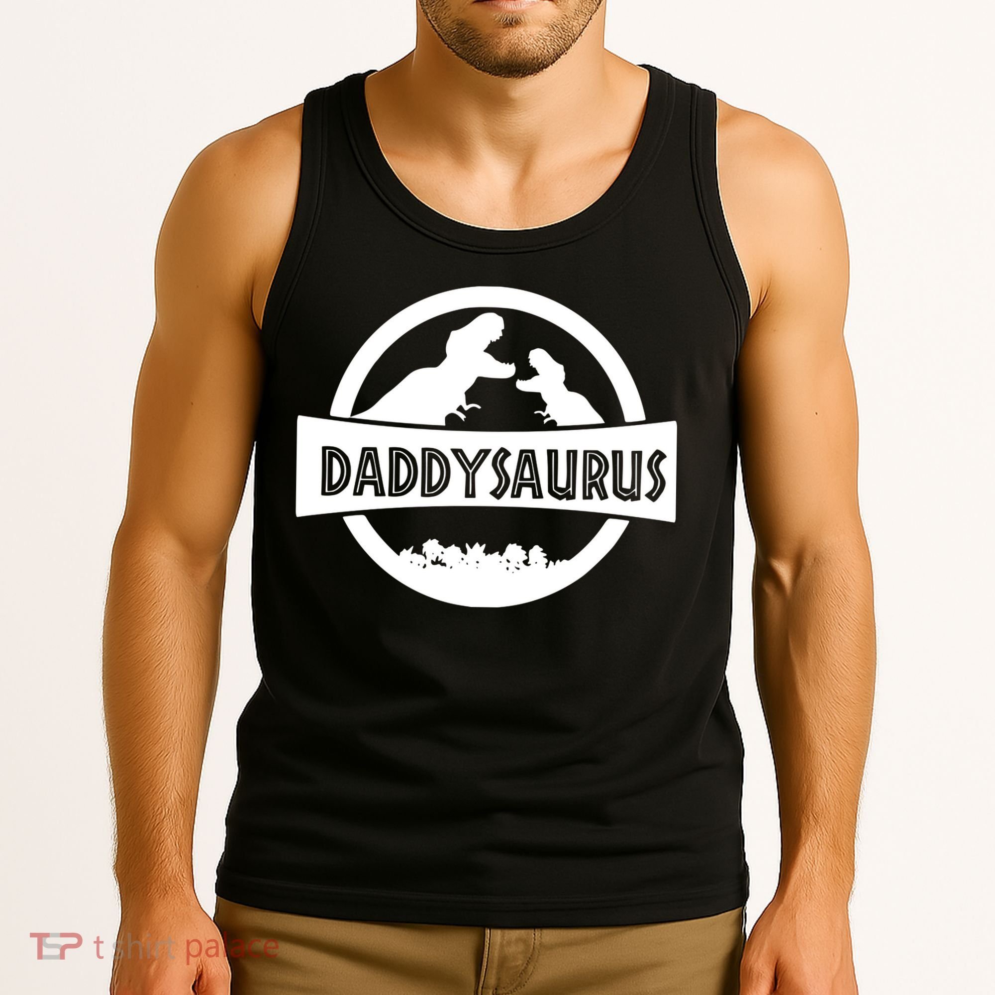 Daddy Dinosaur Daddysaurus Tank Top