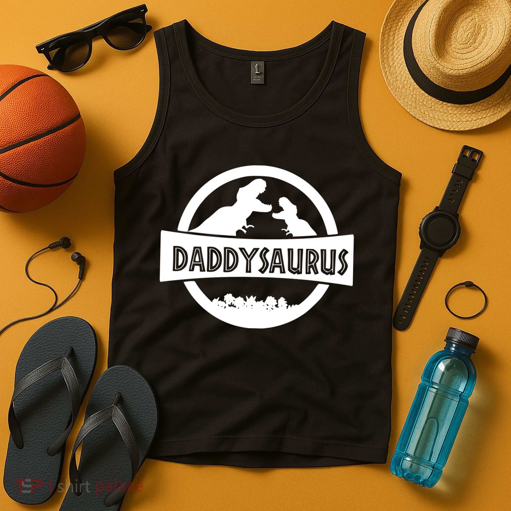Daddy Dinosaur Daddysaurus Tank Top