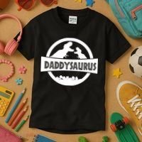 Daddy Dinosaur Daddysaurus Kids T-Shirt thumb 3