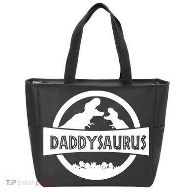 Daddy Dinosaur Daddysaurus Tote Bag