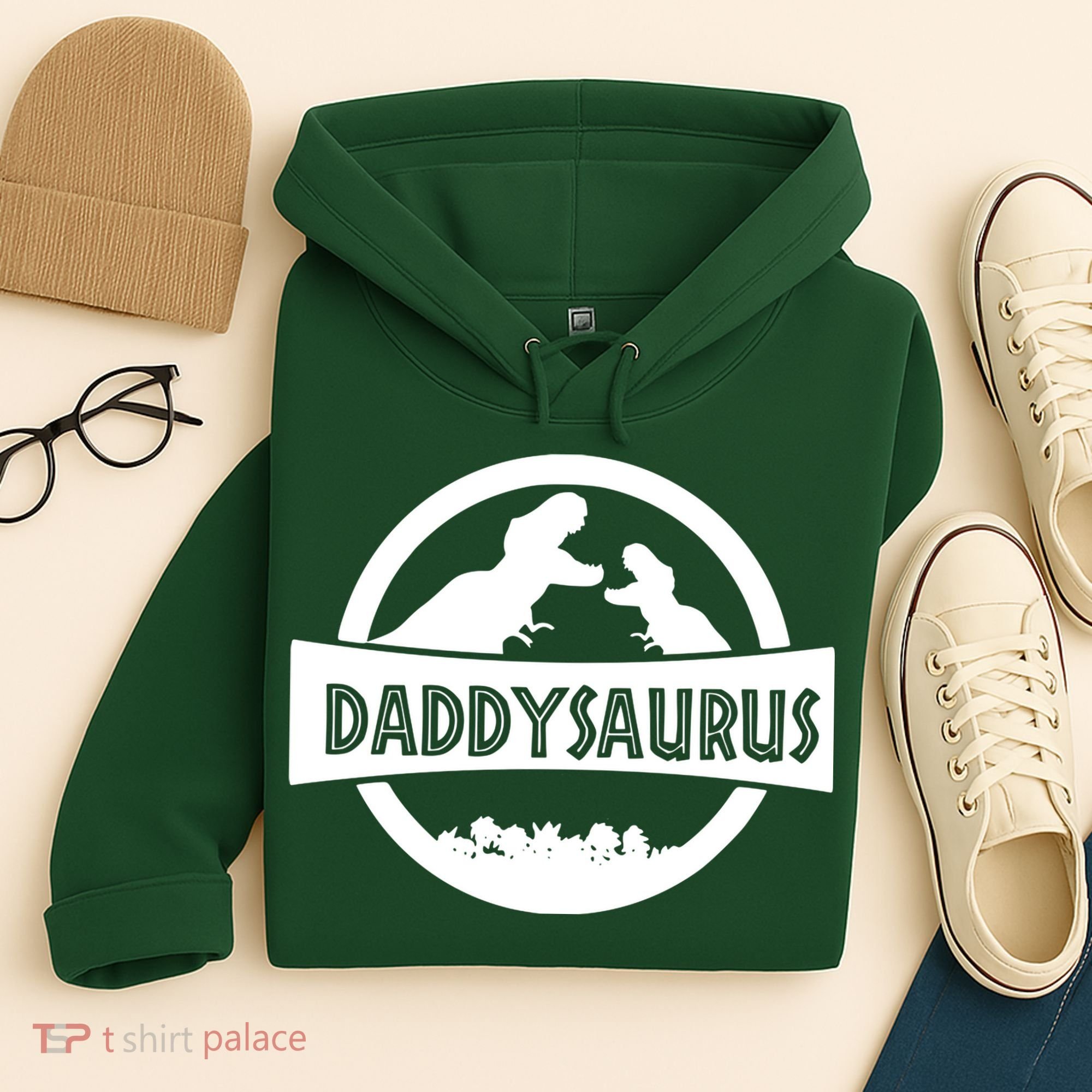Daddy Dinosaur Daddysaurus Hoodie