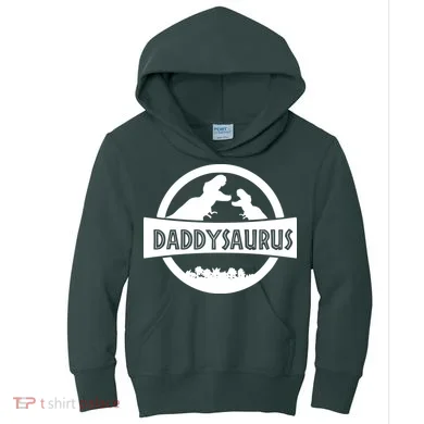 Daddy Dinosaur Daddysaurus Kids Hoodie