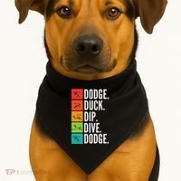 Duck Dip Dive I Ball Games I Funny Dodgeball USA-Made Doggie Bandana thumb 1