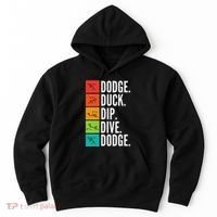 Duck Dip Dive I Ball Games I Funny Dodgeball Hoodie thumb 0
