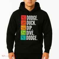 Duck Dip Dive I Ball Games I Funny Dodgeball Hoodie thumb 2