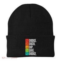 Duck Dip Dive I Ball Games I Funny Dodgeball Beanie thumb 0