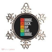 Duck Dip Dive I Ball Games I Funny Dodgeball Ornament thumb 0