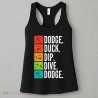 Duck Dip Dive I Ball Games I Funny Dodgeball Women's Tank Top thumb 3