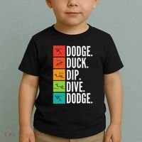 Duck Dip Dive I Ball Games I Funny Dodgeball Toddler T-Shirt thumb 2