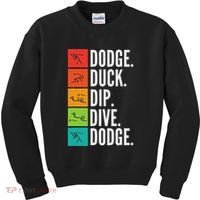 Duck Dip Dive I Ball Games I Funny Dodgeball Kids Sweatshirt thumb 0