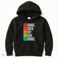 Duck Dip Dive I Ball Games I Funny Dodgeball Kids Hoodie thumb 0
