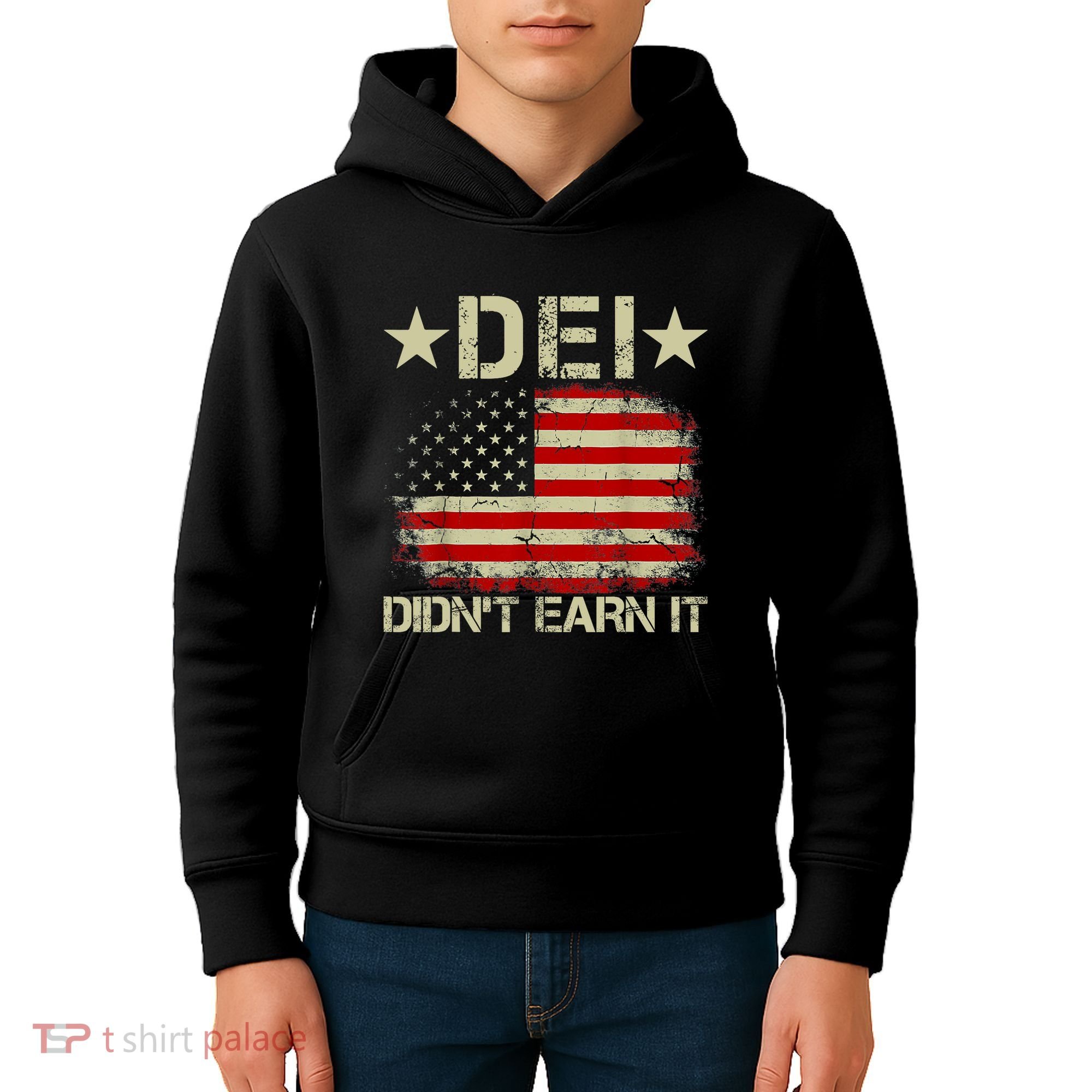 Dei Dei DidnT Earn It Joke Funny Kids Hoodie
