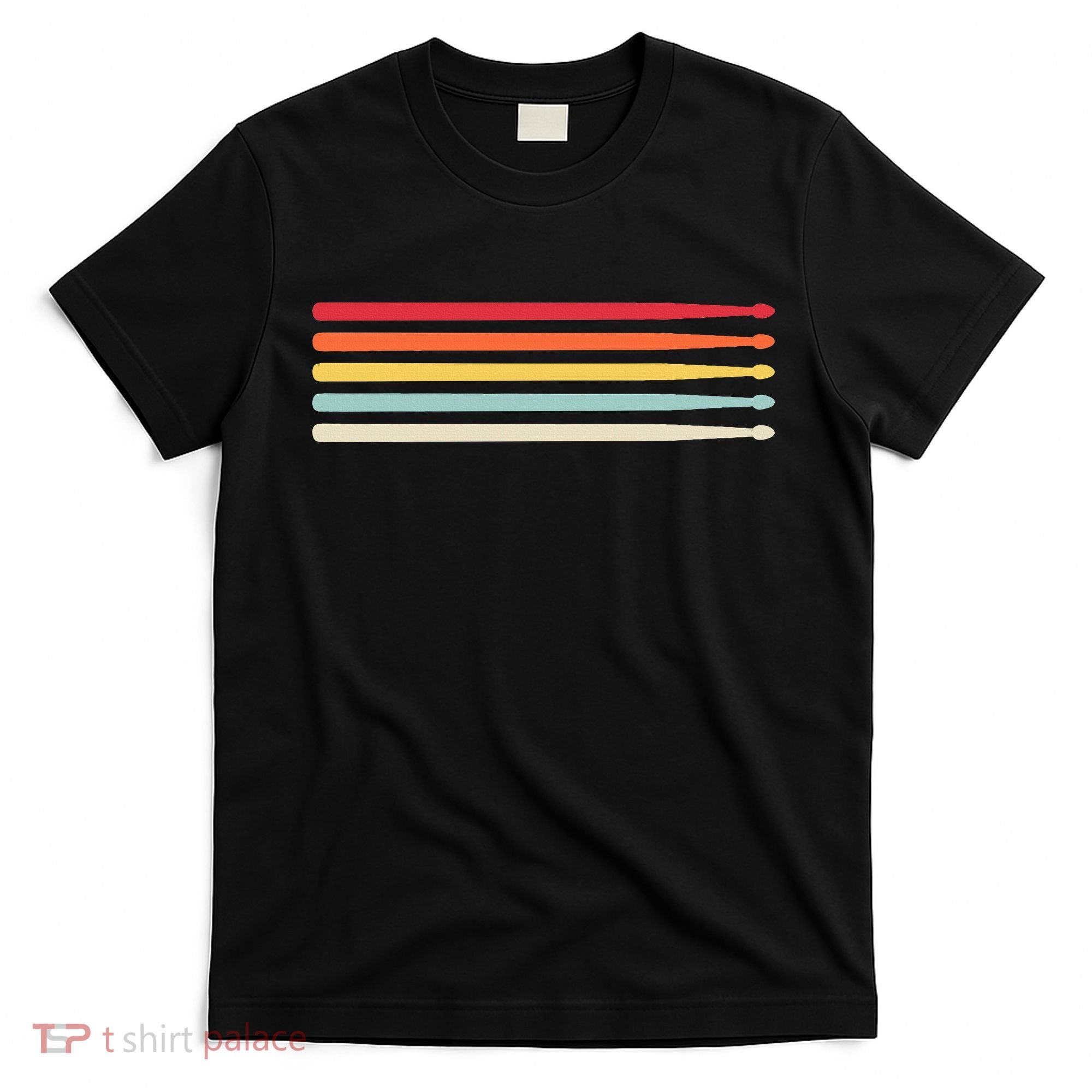 Drummer Drumsticks Drum Sticks Retro Vintage Drumming T-Shirt