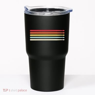Drummer Drumsticks Drum Sticks Retro Vintage Drumming Tumbler
