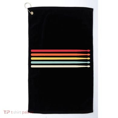 Drummer Drumsticks Drum Sticks Retro Vintage Drumming Golf Towel