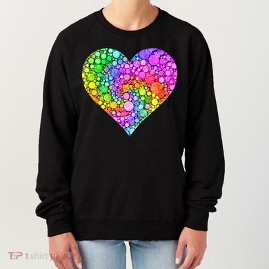 Dot Day Dotted Colorful Heart Of Dots Women's Sweatshirt