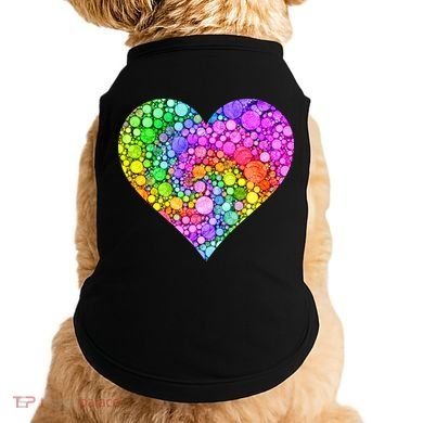 Dot Day Dotted Colorful Heart Of Dots Doggie Tank
