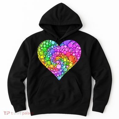 Dot Day Dotted Colorful Heart Of Dots Hoodie