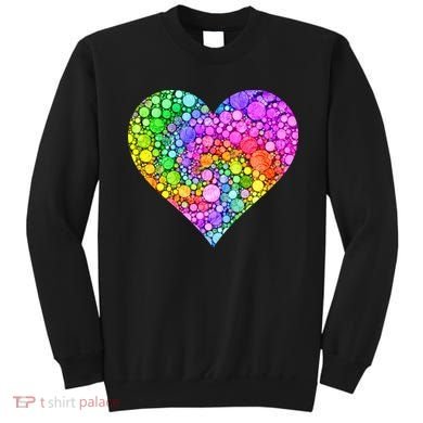 Dot Day Dotted Colorful Heart Of Dots Sweatshirt