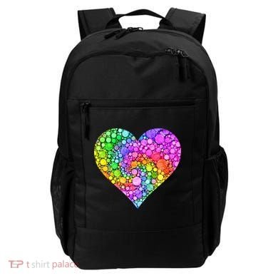 Dot Day Dotted Colorful Heart Of Dots Backpack