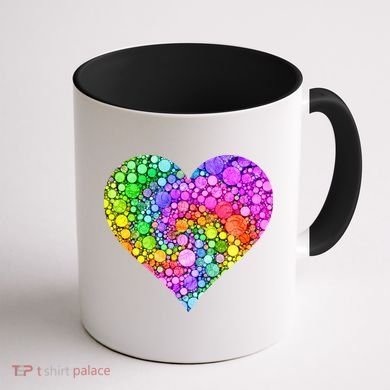 Dot Day Dotted Colorful Heart Of Dots Coffee Mug back