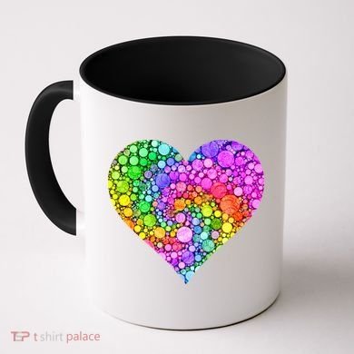 Dot Day Dotted Colorful Heart Of Dots Coffee Mug