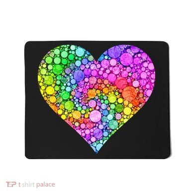 Dot Day Dotted Colorful Heart Of Dots Mousepad